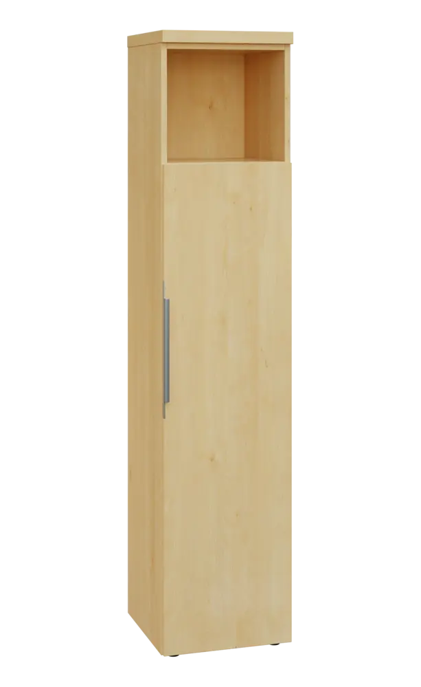 SIN 5 - 4DN kancelářská skříň, 1-dveřová/nika, pravá, 1820x400x400, javor horský